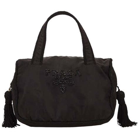 prada nylon tassel satchel